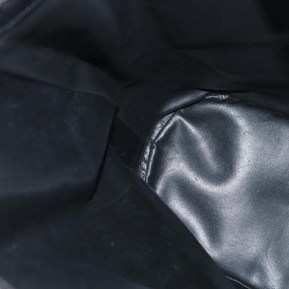 TIFFANY&Co. Shoulder Bag Leather Black Gold Auth bs30595