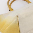 BOTTEGA VENETA Tote Bag Canvas Leather Yellow Auth bs30596-14