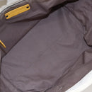 BOTTEGA VENETA Tote Bag Canvas Leather Yellow Auth bs30596-11