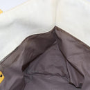 BOTTEGA VENETA Tote Bag Canvas Leather Yellow Auth bs30596-18