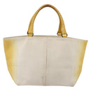 BOTTEGA VENETA Tote Bag Canvas Leather Yellow Auth bs30596-13