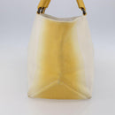 BOTTEGA VENETA Tote Bag Canvas Leather Yellow Auth bs30596-3