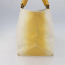 BOTTEGA VENETA Tote Bag Canvas Leather Yellow Auth bs30596-4