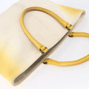 BOTTEGA VENETA Tote Bag Canvas Leather Yellow Auth bs30596-6
