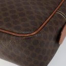 CELINE Macadam Canvas Hand Bag PVC Leather Brown Gold Auth bs30599-9