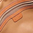 CELINE Macadam Canvas Hand Bag PVC Leather Brown Gold Auth bs30599-19