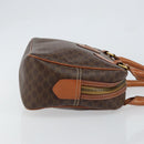 CELINE Macadam Canvas Hand Bag PVC Leather Brown Gold Auth bs30599-3