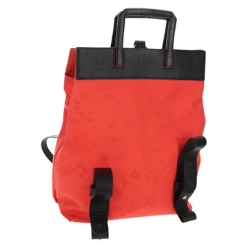 LOEWE Backpack Canvas Black Red Auth bs30603