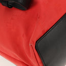 LOEWE Backpack Canvas Black Red Auth bs30603-9