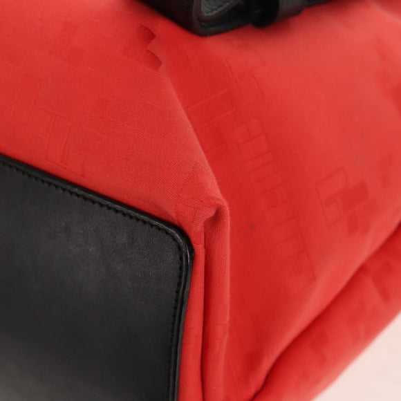 LOEWE Backpack Canvas Black Red Auth bs30603