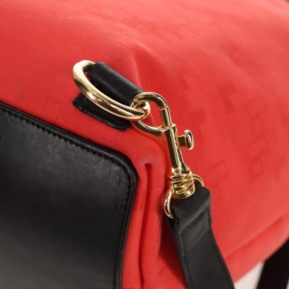 LOEWE Backpack Canvas Black Red Auth bs30603