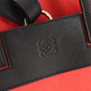 LOEWE Backpack Canvas Black Red Auth bs30603-20