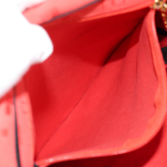 LOEWE Backpack Canvas Black Red Auth bs30603