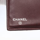 CHANEL Matelasse Long Wallet Lamb Skin Black Silver CC Auth bs30604-17