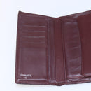 CHANEL Matelasse Long Wallet Lamb Skin Black Silver CC Auth bs30604-18