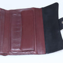 CHANEL Matelasse Long Wallet Lamb Skin Black Silver CC Auth bs30604-19