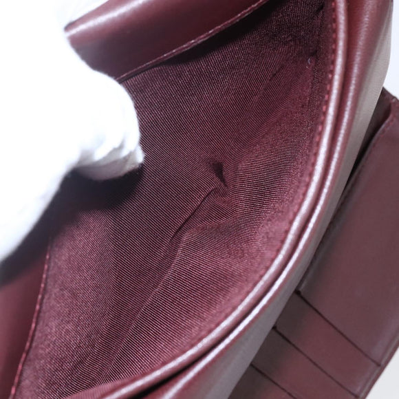 CHANEL Matelasse Long Wallet Lamb Skin Black Silver CC Auth bs30604