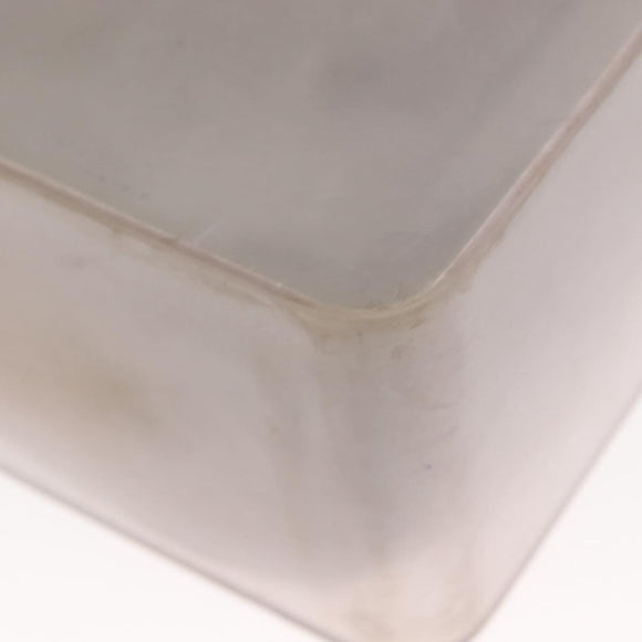 CHANEL Tote Bag Rubber Gray CC Auth bs30606