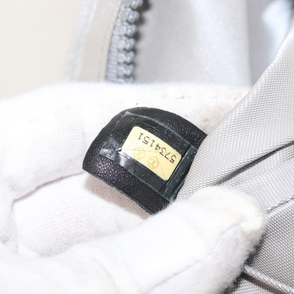 CHANEL Tote Bag Rubber Gray CC Auth bs30606