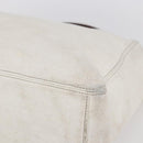 CHANEL COCO Mark Hand Bag Caviar Skin White Gold CC Auth bs30607-8