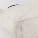 CHANEL COCO Mark Hand Bag Caviar Skin White Gold CC Auth bs30607-15