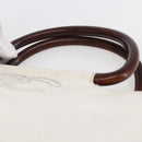 CHANEL COCO Mark Hand Bag Caviar Skin White Gold CC Auth bs30607-14