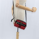 GUCCI Sherry Line Shoulder Bag Suede Patent Red Gold black 527350 Auth bs30609-22