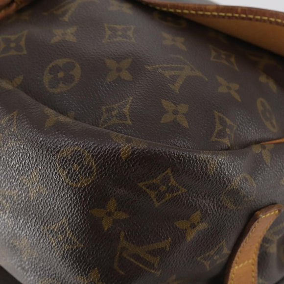 LOUIS VUITTON Monogram Saumur 35 Shoulder Bag M42254 LV Auth bs30612