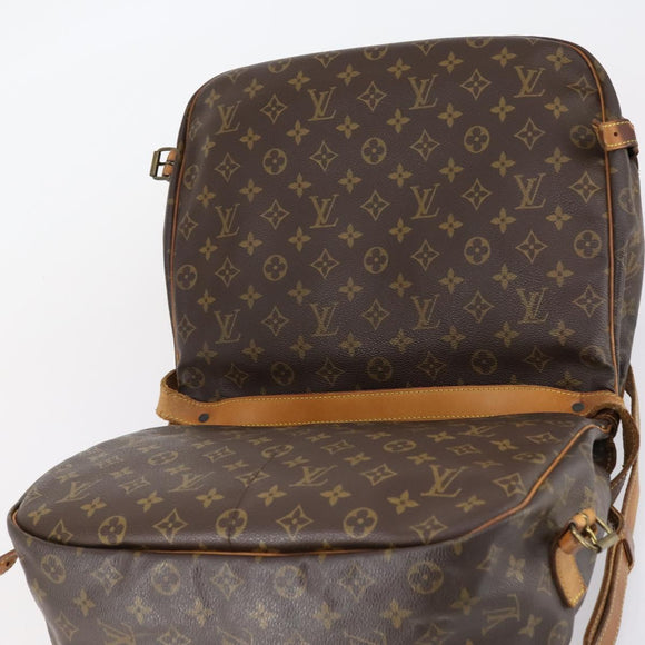 LOUIS VUITTON Monogram Saumur 35 Shoulder Bag M42254 LV Auth bs30612