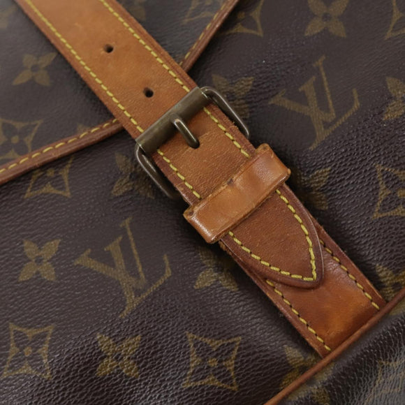 LOUIS VUITTON Monogram Saumur 35 Shoulder Bag M42254 LV Auth bs30612
