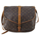 LOUIS VUITTON Monogram Saumur 35 Shoulder Bag M42254 LV Auth bs30612-13