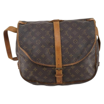LOUIS VUITTON Monogram Saumur 35 Shoulder Bag M42254 LV Auth bs30612 - 0
