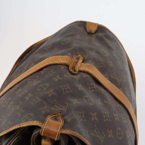 LOUIS VUITTON Monogram Saumur 35 Shoulder Bag M42254 LV Auth bs30612