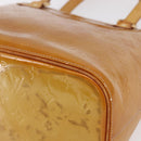 LOUIS VUITTON Monogram Vernis Houston Hand Bag Beige M91004 LV Auth bs30619-10