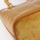 LOUIS VUITTON Monogram Vernis Houston Hand Bag Beige M91004 LV Auth bs30619-13