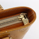 LOUIS VUITTON Monogram Vernis Houston Hand Bag Beige M91004 LV Auth bs30619-14