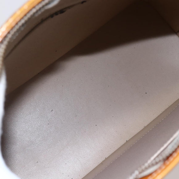 LOUIS VUITTON Monogram Vernis Houston Hand Bag Beige M91004 LV Auth bs30619