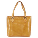 LOUIS VUITTON Monogram Vernis Houston Hand Bag Beige M91004 LV Auth bs30619-2