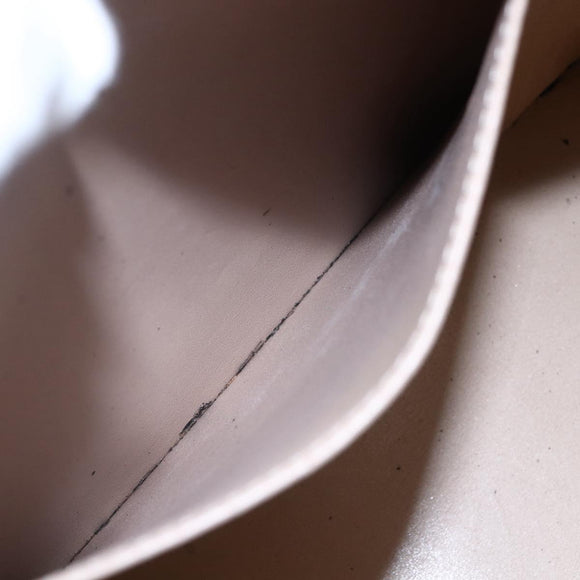 LOUIS VUITTON Monogram Vernis Houston Hand Bag Beige M91004 LV Auth bs30619