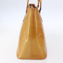 LOUIS VUITTON Monogram Vernis Houston Hand Bag Beige M91004 LV Auth bs30619-4