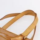 LOUIS VUITTON Monogram Vernis Houston Hand Bag Beige M91004 LV Auth bs30619-8