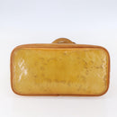 LOUIS VUITTON Monogram Vernis Houston Hand Bag Beige M91004 LV Auth bs30619-9