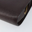 LOUIS VUITTON Taiga Baikal Clutch Bag Acajou M30186 LV Auth bs30620-15