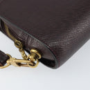 LOUIS VUITTON Taiga Baikal Clutch Bag Acajou M30186 LV Auth bs30620-16