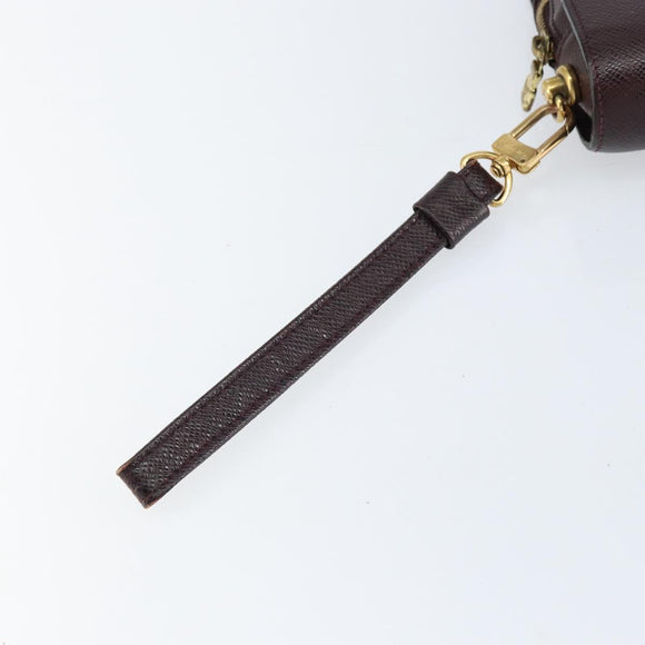 LOUIS VUITTON Taiga Baikal Clutch Bag Acajou M30186 LV Auth bs30620