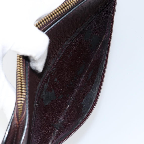 LOUIS VUITTON Taiga Baikal Clutch Bag Acajou M30186 LV Auth bs30620