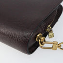 LOUIS VUITTON Taiga Baikal Clutch Bag Acajou M30186 LV Auth bs30620-7