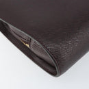 LOUIS VUITTON Taiga Baikal Clutch Bag Acajou M30186 LV Auth bs30620-14