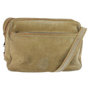 LOUIS VUITTON Shoulder Bag Suede Beige LV Auth bs30621-1