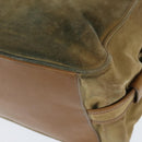 LOUIS VUITTON Shoulder Bag Suede Beige LV Auth bs30621-9